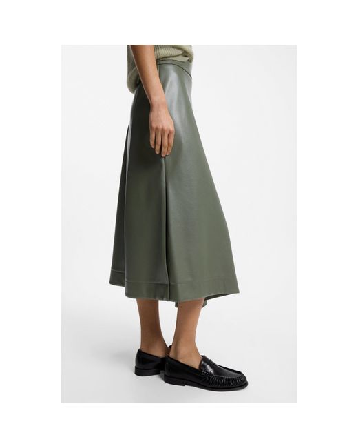 Boss Green Faux-Leather Skirt