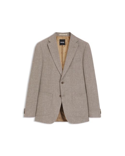 Boss Gray Slim-Fit Blazer for men