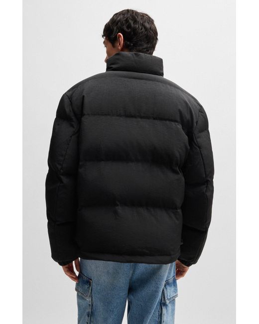 HUGO Waterafstotend Regular-Fit Pufferjack Met Logolabel in het Black voor heren
