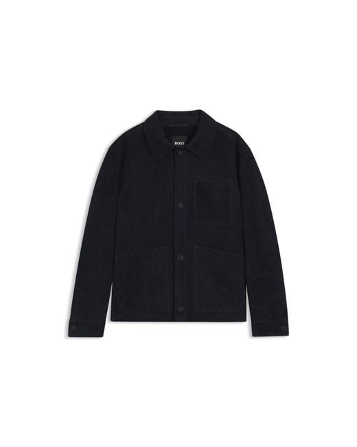 Boss Blue Regular-Fit Jacket for men
