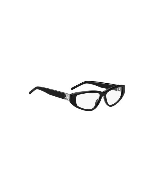 HUGO Black Acetate Optical Frames With 3D Monogram