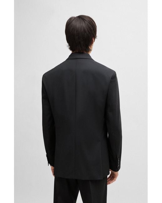 HUGO Black Regular-fit Suit In Performance-stretch Cloth for men