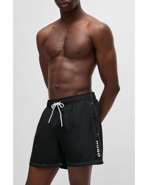HUGO Black Men's Swim Shorts Size L for men