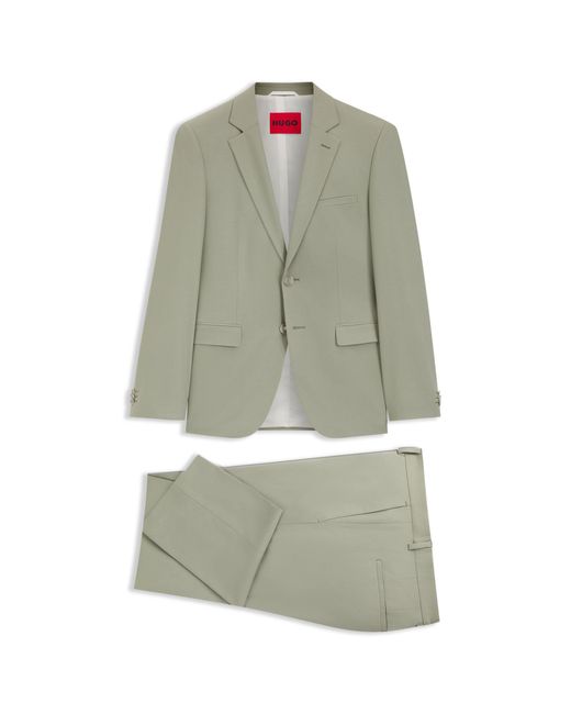HUGO Green Two-Piece Extra-Slim-Fit Suit for men