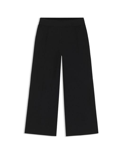 Boss Black Regular-Fit Trousers With Knitted Darts