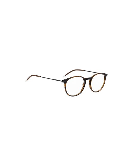HUGO Multicolor Horn Optical Frames With Metal Temple for men