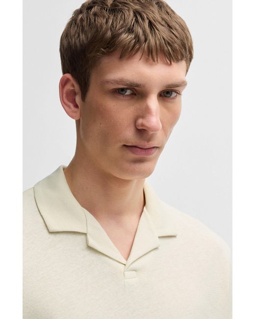 Boss Natural White Men's Polo Shirts Size M for men