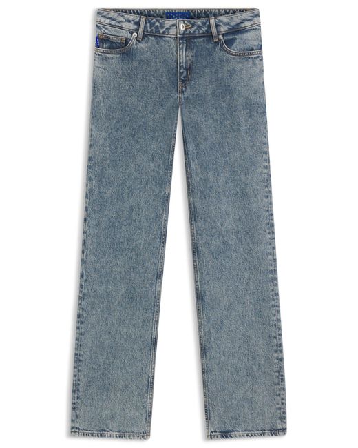 HUGO Bootcut Jeans Van Stretchdenim in het Blue