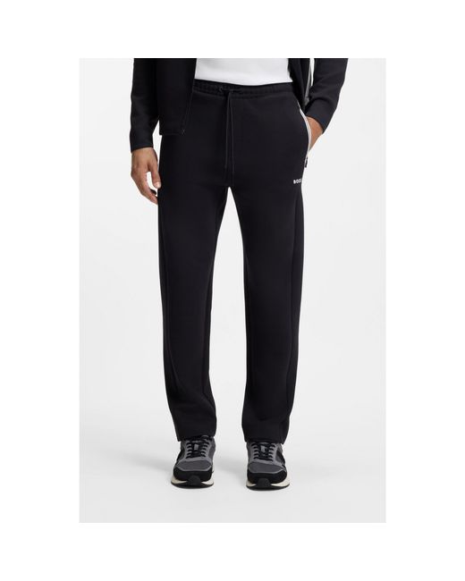 Boss Blue Drawstring Trousers for men