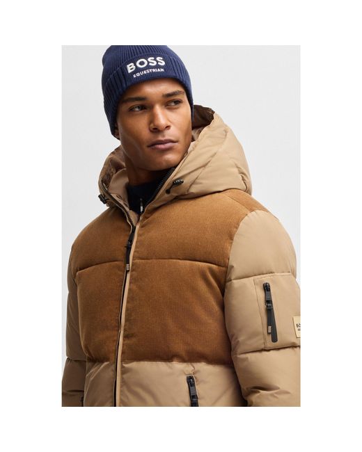 Boss Brown Equestrian Fisherman Beanie Hat