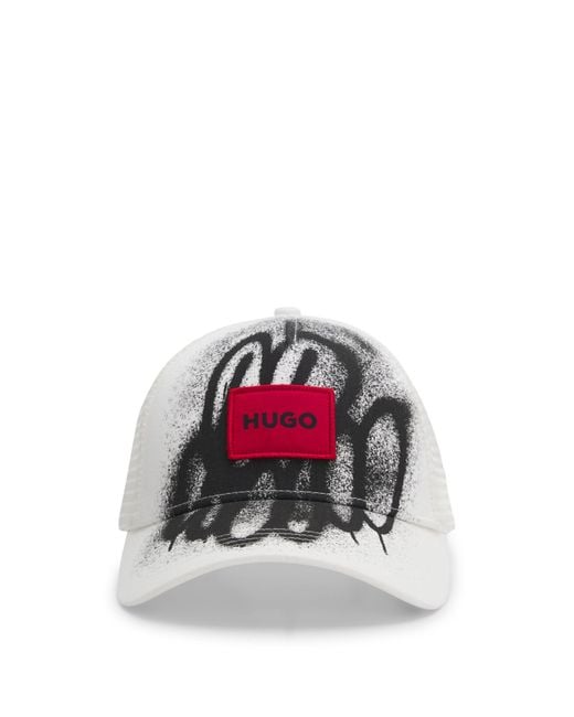 HUGO X Rb By Slawn Baseball-Cap Aus Baumwolle Mit Print in Red für Herren