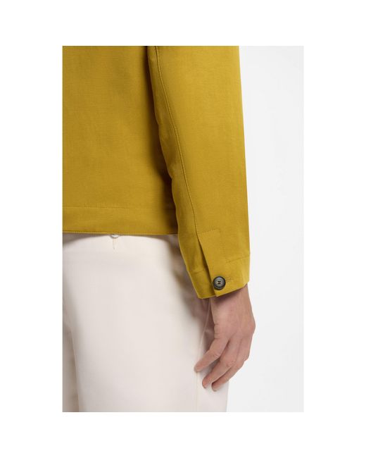 Boss Yellow Regular-Fit Jacket With Micro Pattern for men