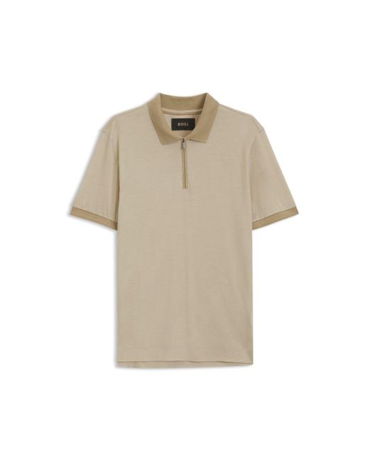 Boss Natural Regular-Fit Polo Shirt for men