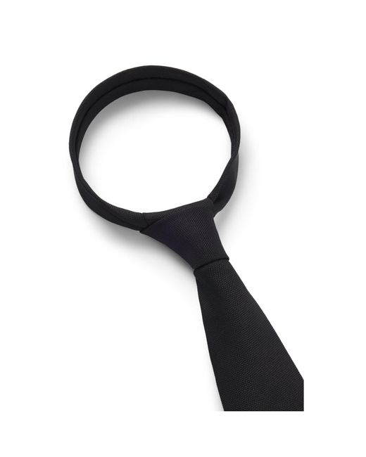 Boss Black Silk Tie With Solid Weave for men