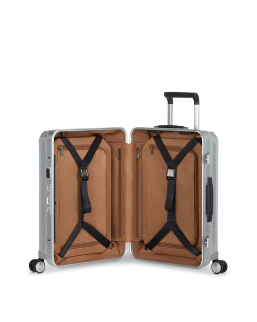 Boss Großer X Samsonite Koffer Aus Silberfarbenem Aluminium 80 Cm in Gray für Herren