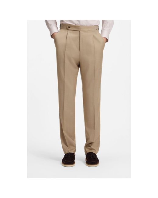 Boss Natural Tapered-Fit Trousers for men