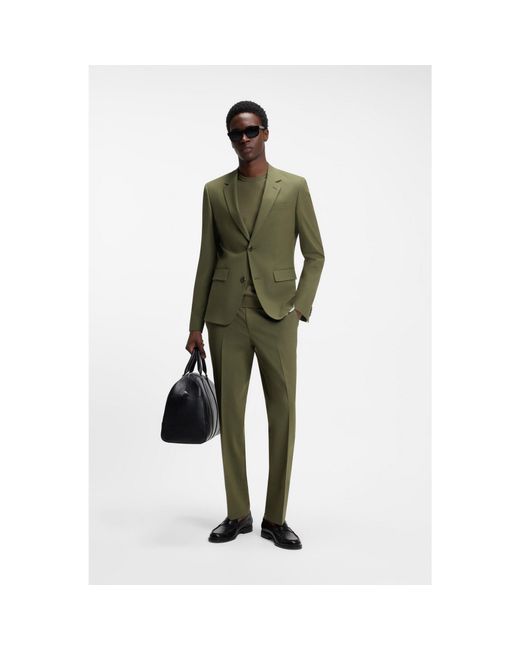 HUGO Green Two-Piece Slim-Fit Suit for men