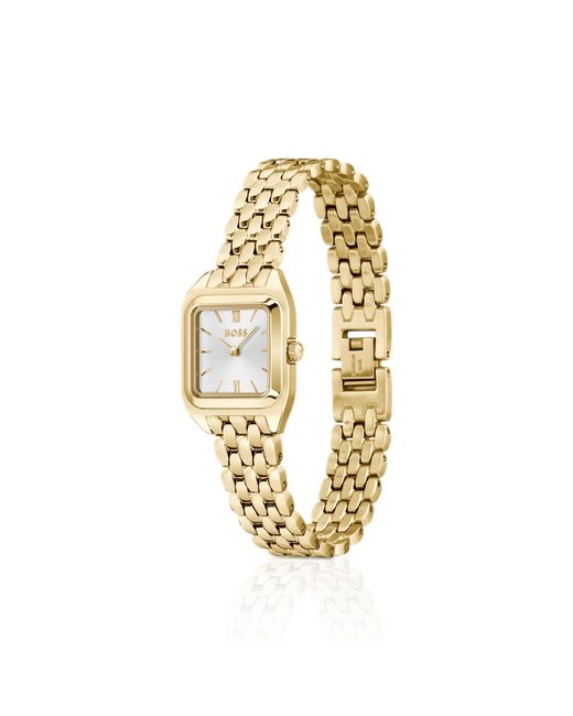 Boss Metallic Mae Petite-Effect Link-Bracelet Watch With- Dial