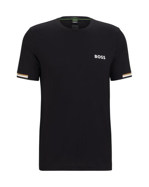 BOSS X Matteo Berrettini Waffle-Fabric T-Shirt With BOSS X Matteo Berrettini Waffle-Fabric T-Shirt With