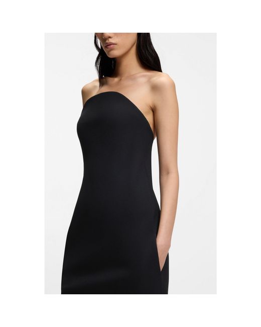 Boss Black Strapless Dress