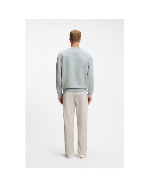 Boss Gray Relaxed-Fit Sweatshirt for men