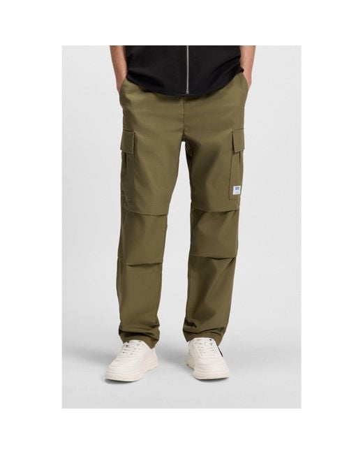 HUGO Green Relaxed-Fit Trousers for men