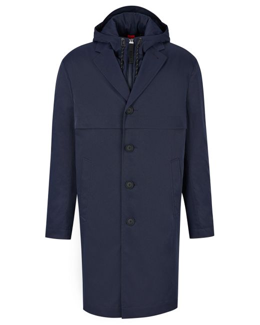 BOSS by HUGO BOSS Water-repellent Relaxed-fit Coat With Zip-up Inner in  Blue for Men | Lyst