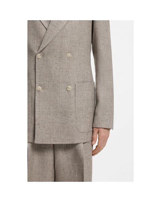 Boss Brown Relaxed-Fit Suit Jacket for men