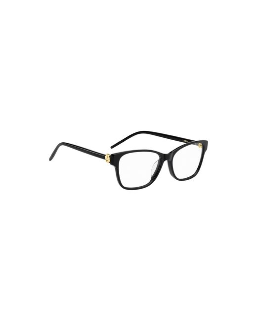 Boss Black Acetate Optical Frames With Double B Monogram