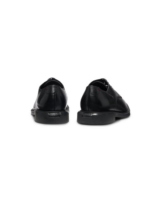 HUGO Black Derby Shoes for men