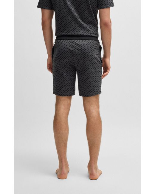 Boss Black Patterned Men's Nightwear Size L for men