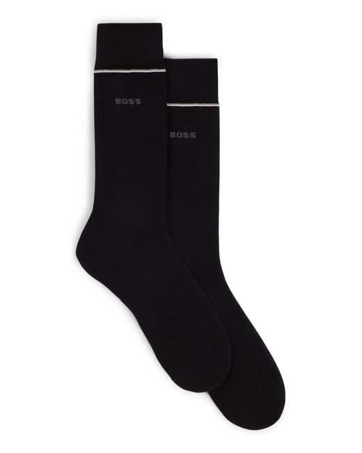 Boss Black Two-pack Of Regular-length Performance-stretch Socks for men