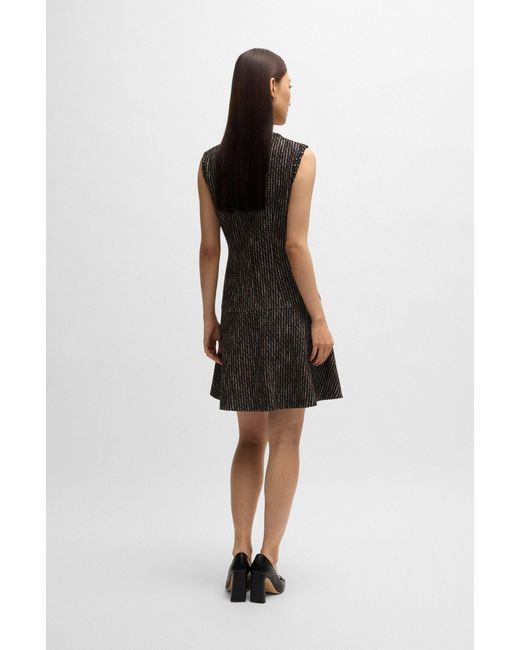 Boss Black Patterned Women's Business Dresses Size 12