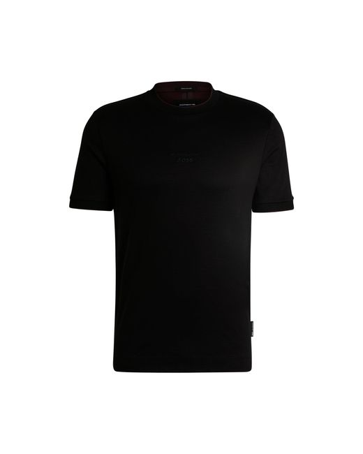 Boss Black Porsche X Mercerised-Cotton T-Shirt With Special Branding for men