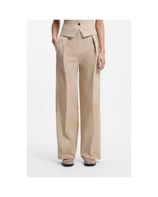 HUGO Natural Regular-Fit Trousers