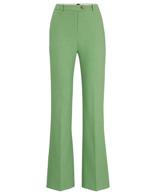 Boss Green Slim-Fit Hose aus Stretch-Material mit ausgestelltem Bein