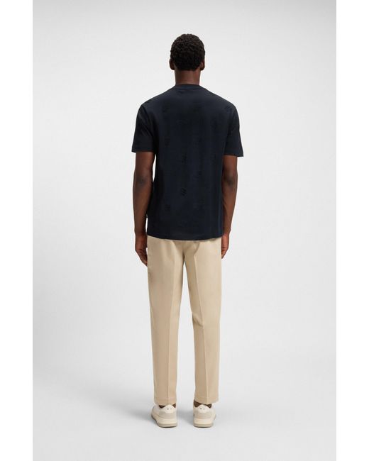 Boss Dark Blue Men's T-shirts Size M for men