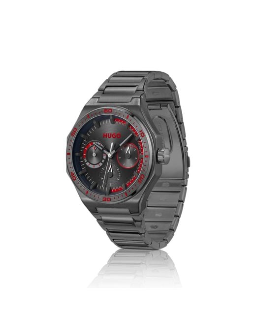 HUGO Black #Grail Sport-Plated Watch With Tonal Dial for men
