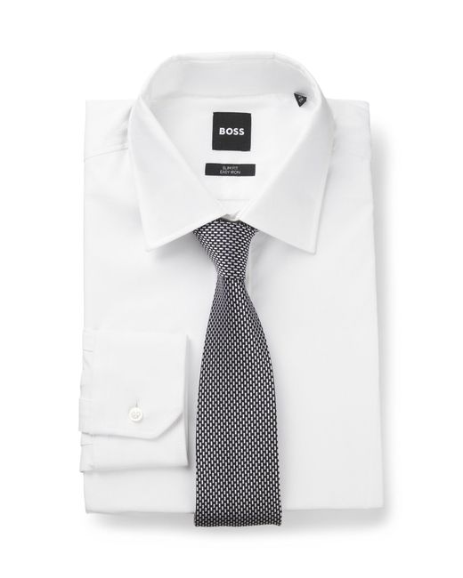 Cravatta di Boss in White da Uomo