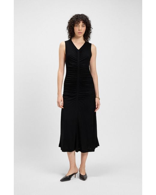 ladies short black dress Ovard Black Mini Dress - 10