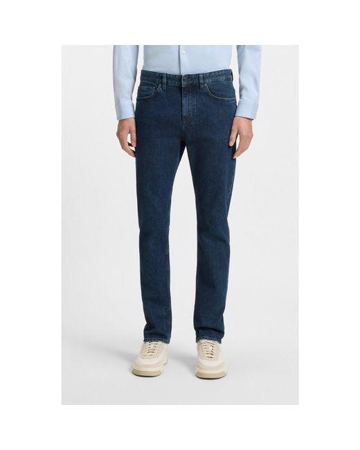 Boss Blue Delaware Slim-Fit Jeans for men