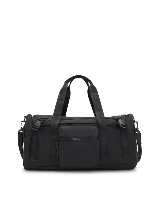 HUGO Weekender Mit Logo-Riemen in Black für Herren