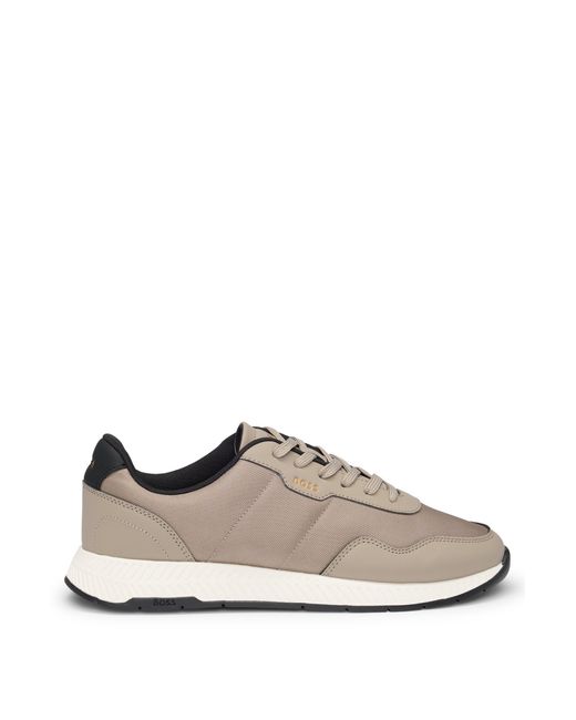 Boss Natural Ttnm Evo Trainers With Ridged Outsole for men