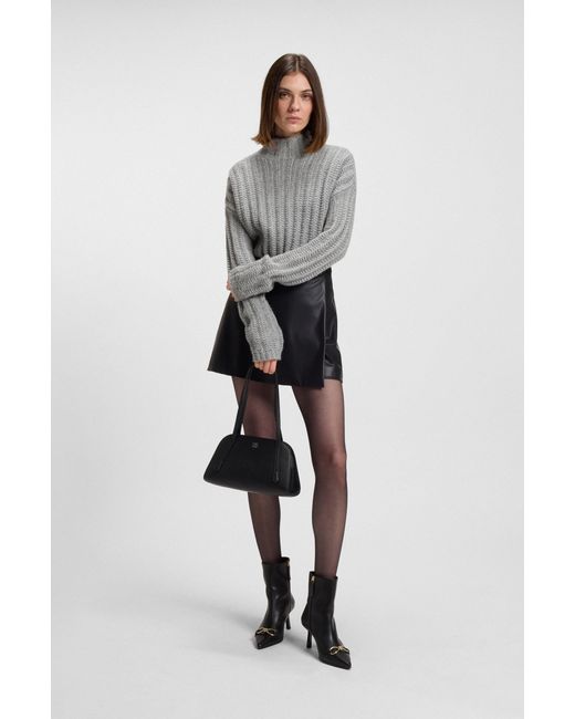 HUGO Green Grey Women's Sweaters Size S