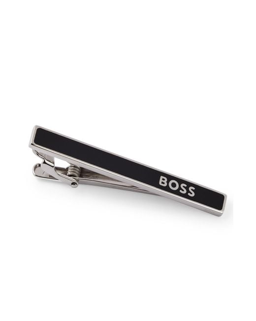 hugo boss silver tie clip