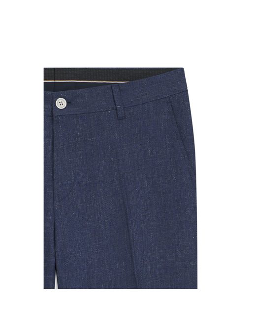 Boss Blue Slim-Fit Trousers for men