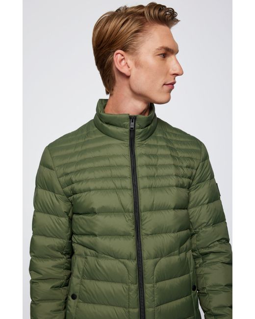 BOSS by HUGO BOSS Down Jacket In Recycled Fabric With Water Repellent  Finish in Light Green (Green) for Men - Lyst