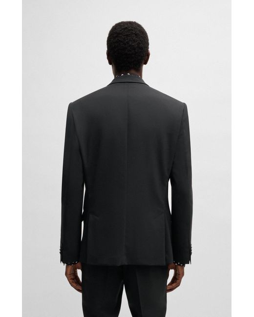 HUGO Slim-Fit Anzug Aus Performance-Stretch-Gewebe in Black für Herren