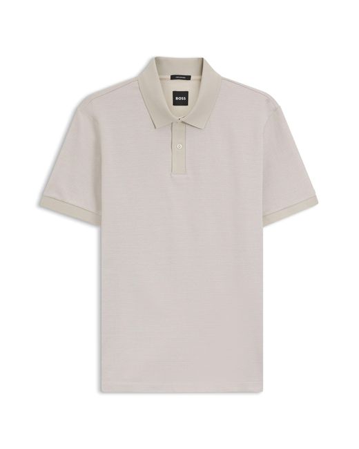 Boss Natural White Men's Polo Shirts Size L for men
