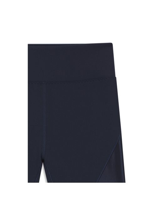 Boss Blue Active Leggings With Mesh Inserts
